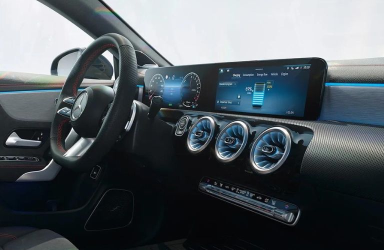 Infotainment of the 2024 Mercedes Benz CLA Coupe